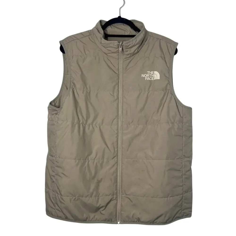 The North Face Men's Large Reversible Puffer Vest Insulated Full Zip Outerwear